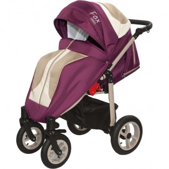 Коляска VERDI Babies Fox, без сумки, фиолетовая Коляска VERDI Babies Fox, без сумки, фиолетовая
