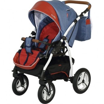 Коляска VERDI Bello, синий с красным Коляска VERDI Bello, синий с красным