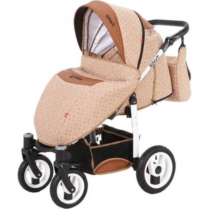 Коляска VERDI Smart 3 в 1, бежевая с коричневым узором 2790000095479 Коляска VERDI Smart 3 в 1, бежевая с коричневым узором 2790000095479